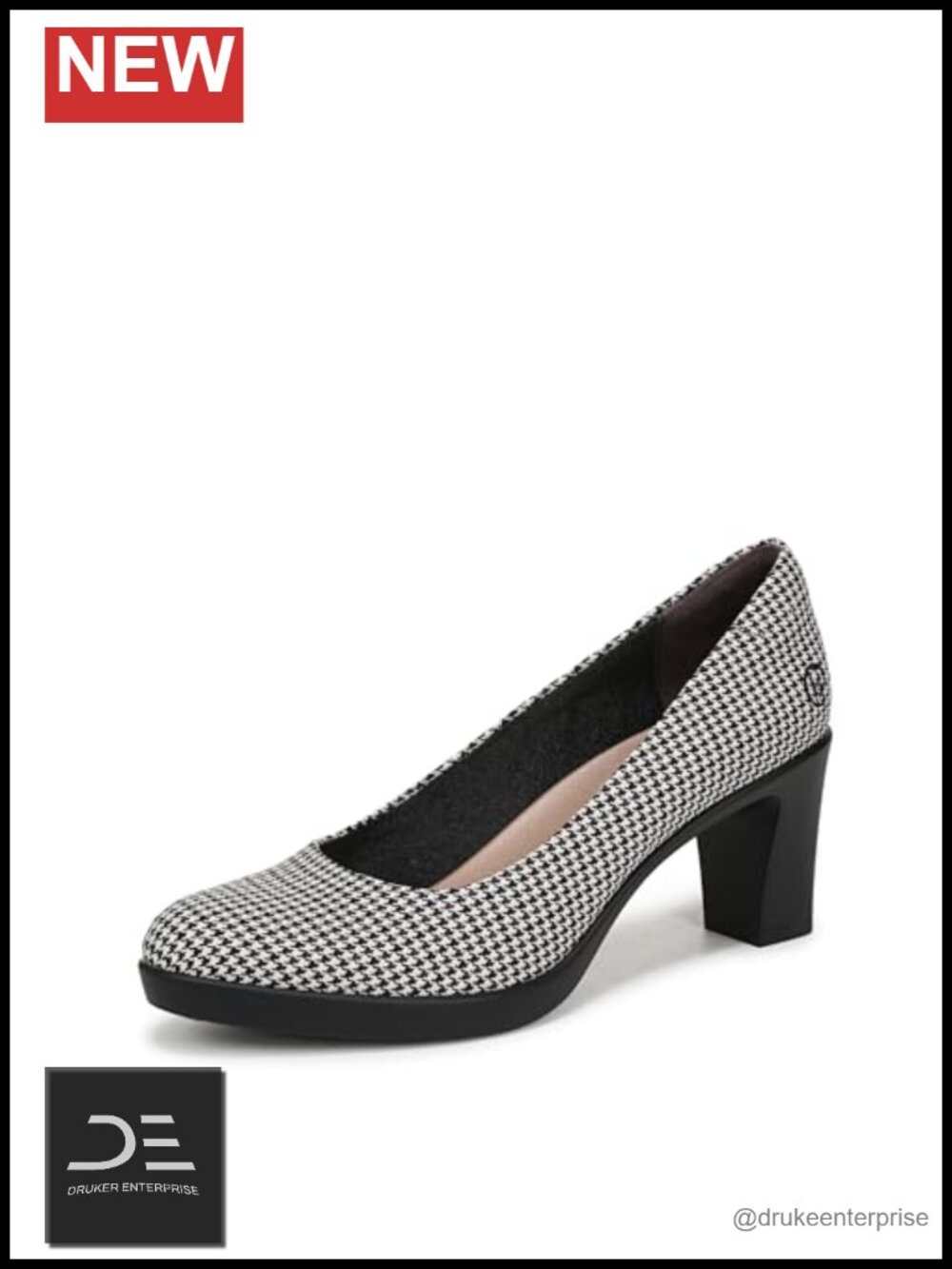 Women’s Block Heel Pump Shoes Soft System Comfort Traction Sole 2.75 Inch Heel